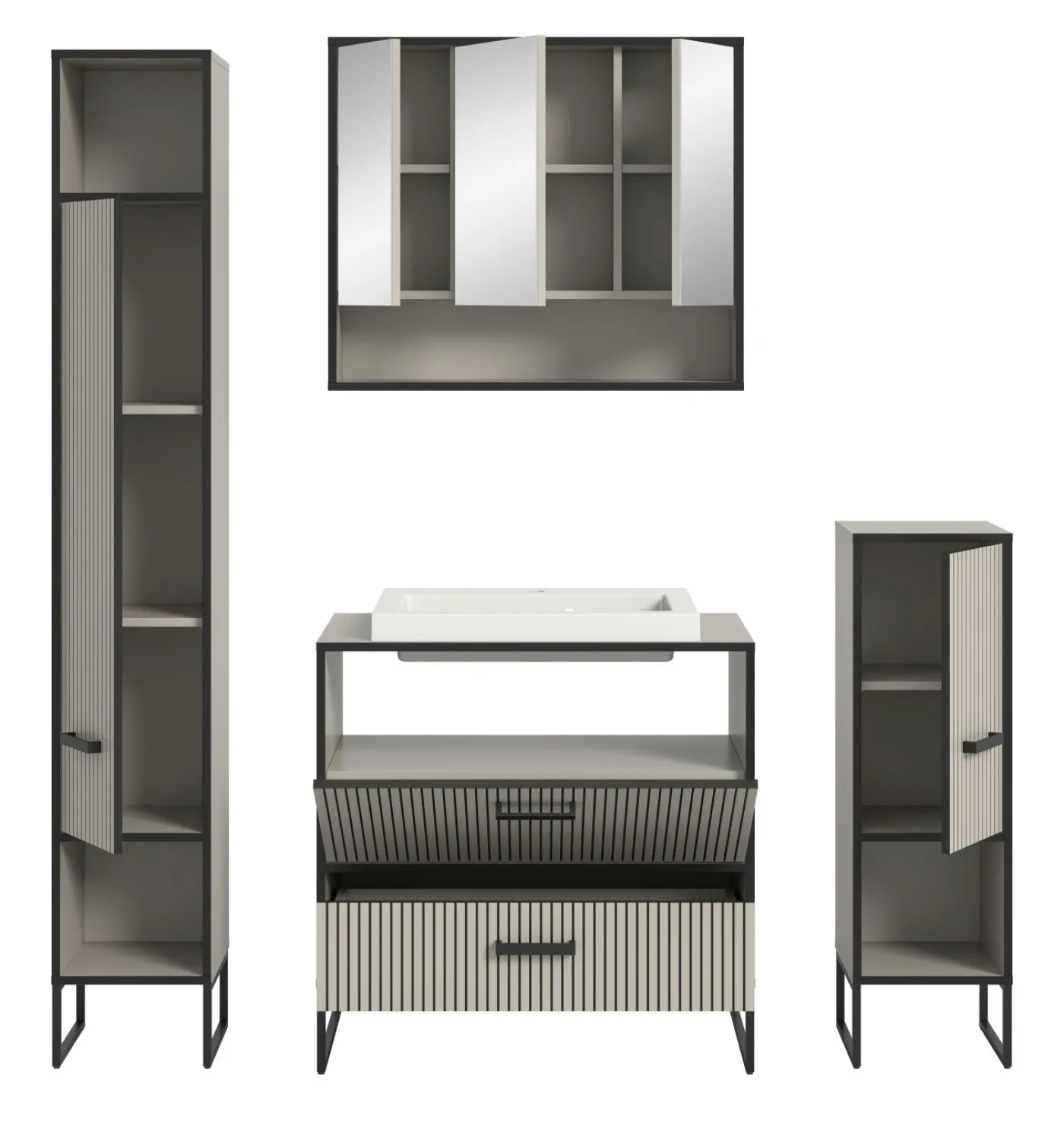 Badkombination 5-teilig BAGNO