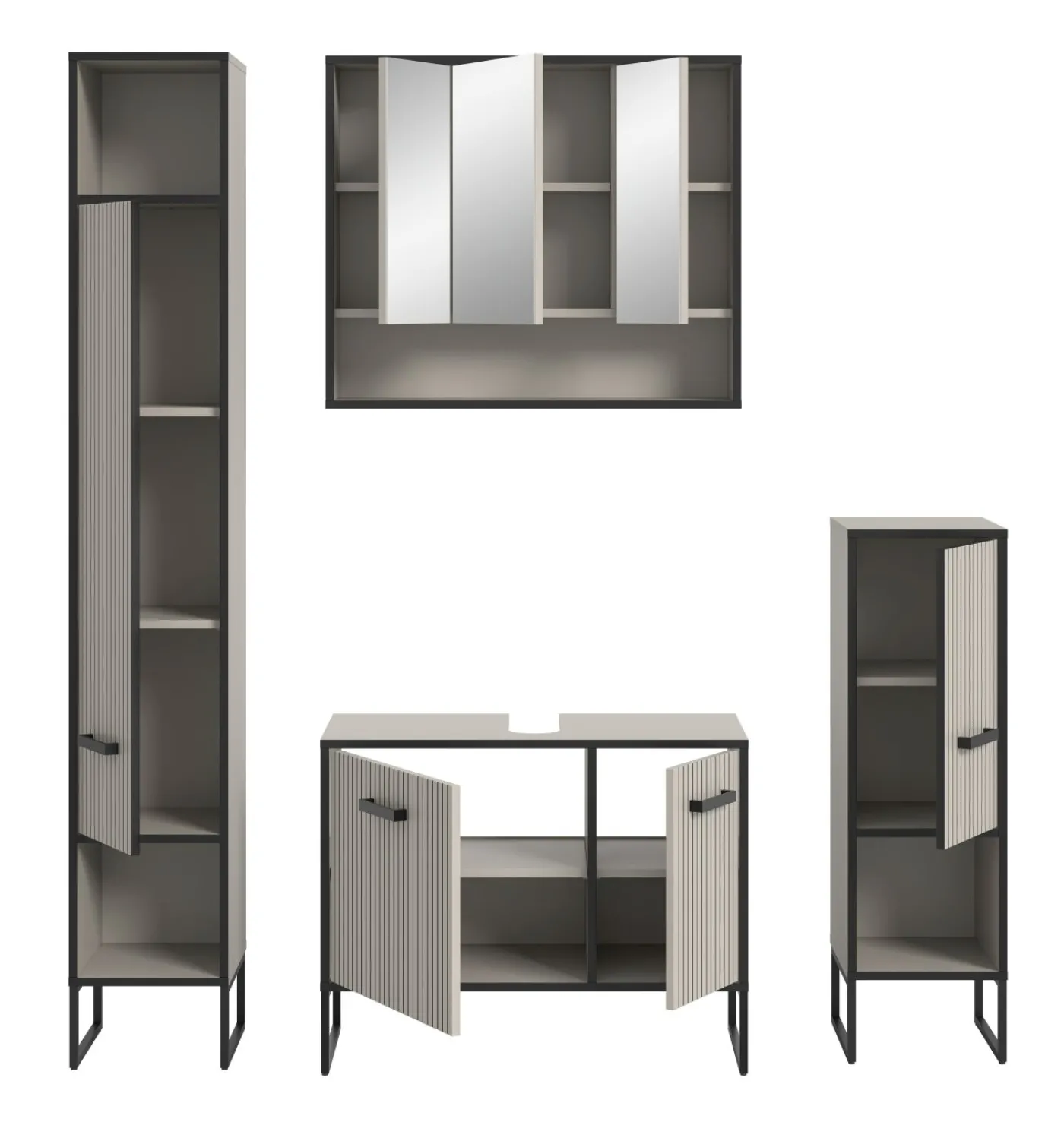 Badkombination 4-teilig BAGNO