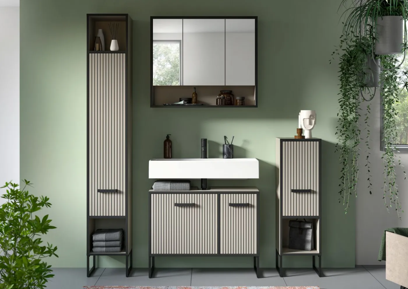 Badkombination 4-teilig BAGNO