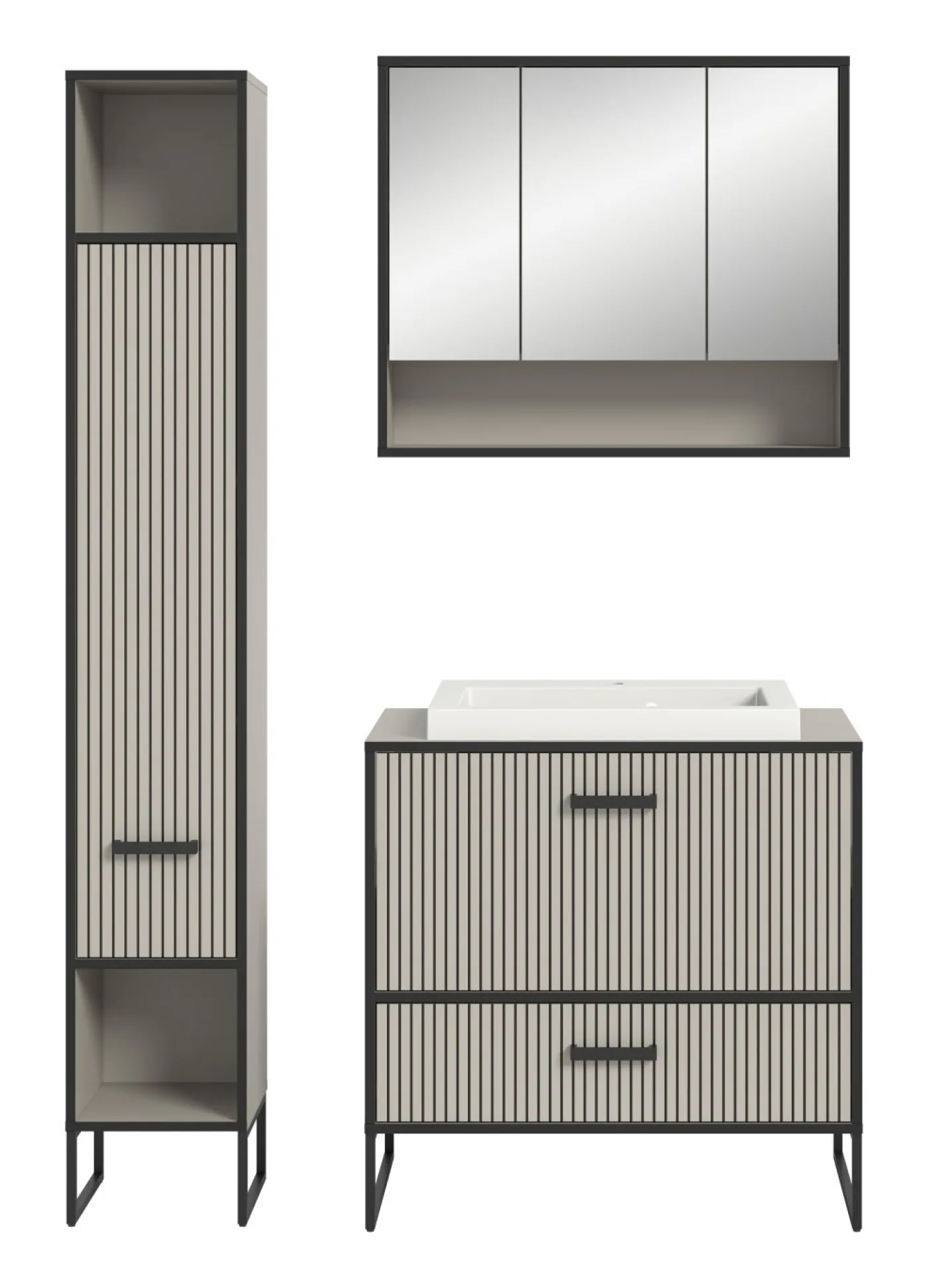 Badkombination 4-teilig BAGNO