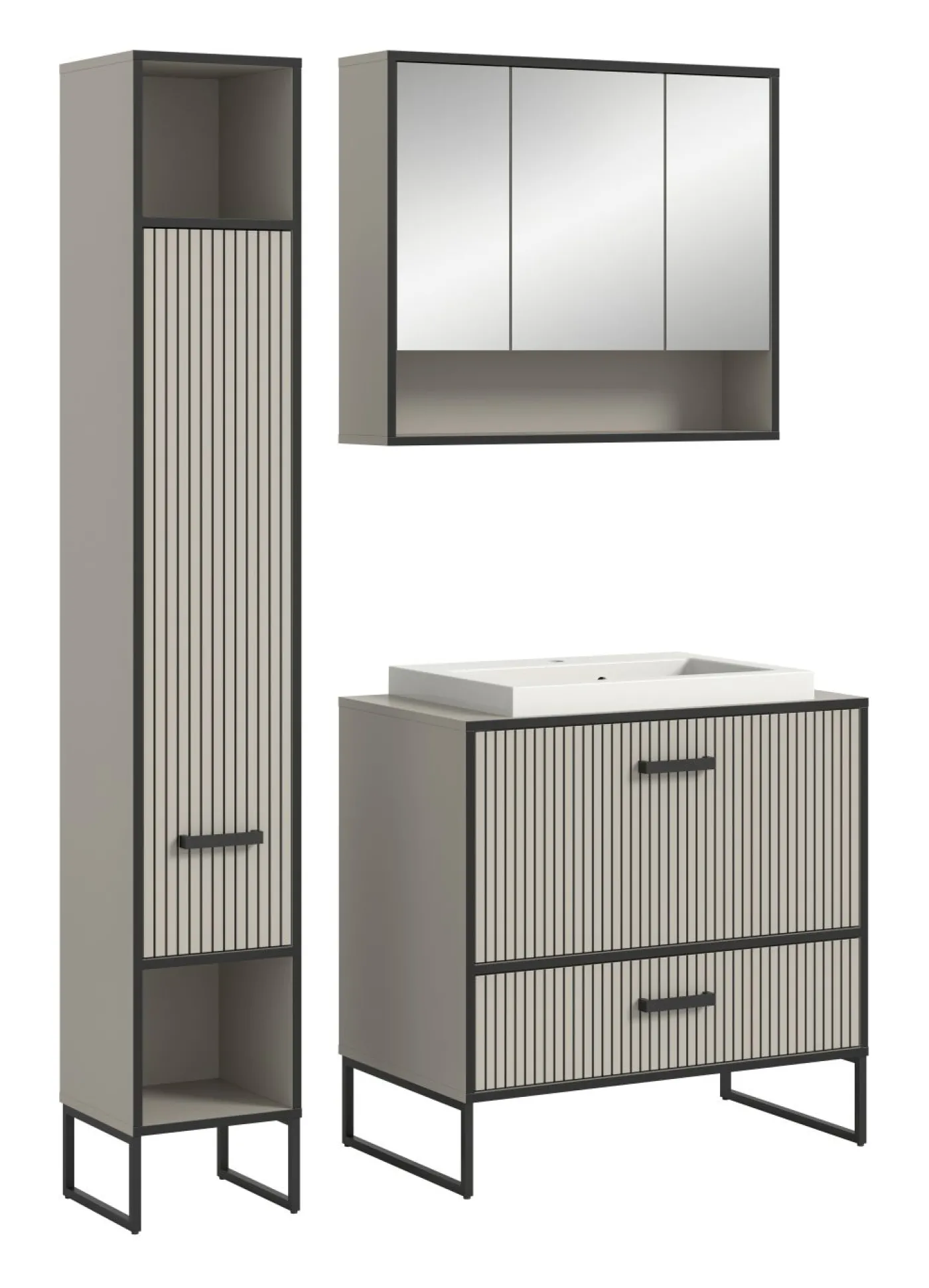Badkombination 4-teilig BAGNO