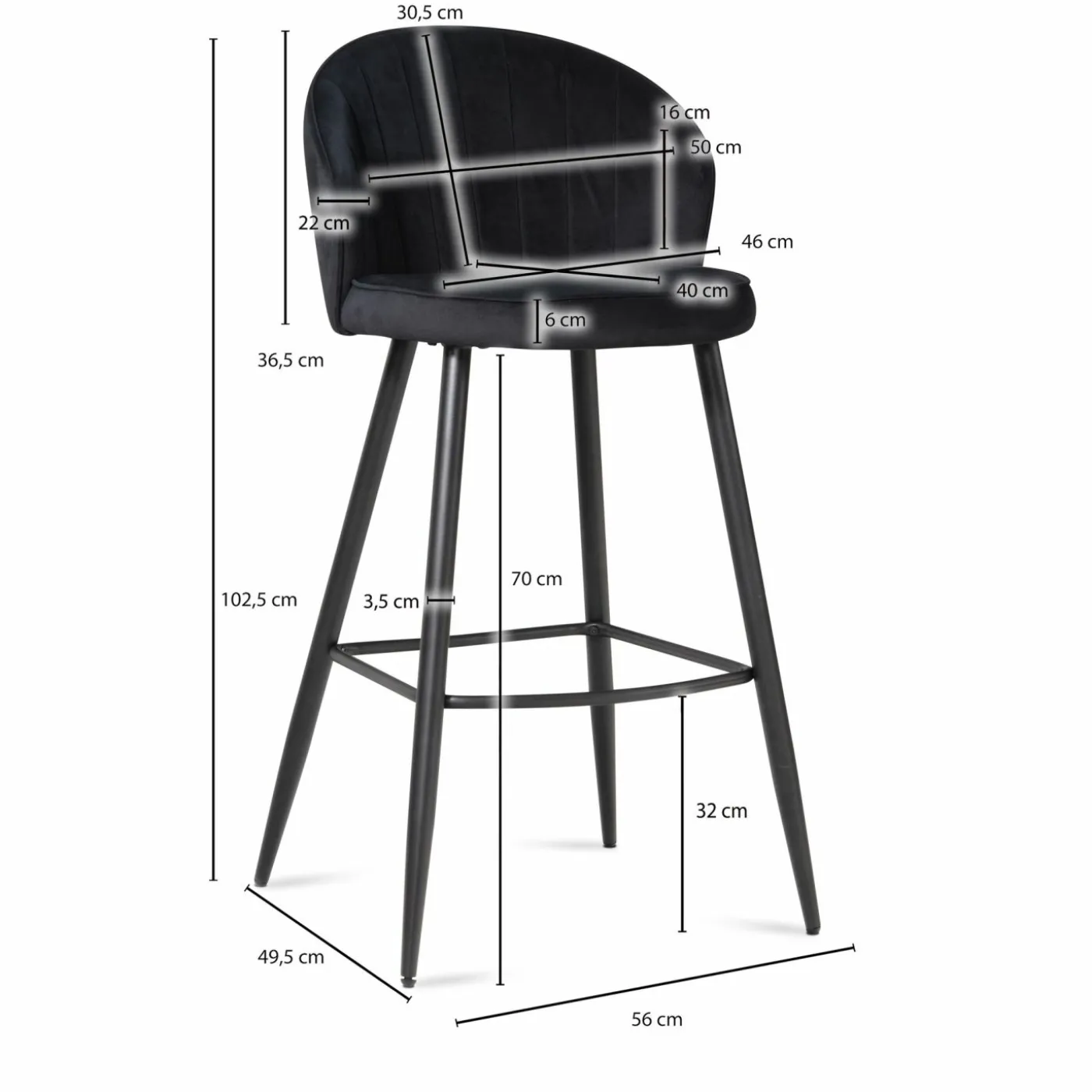 Barhocker 2er-Set WOHNLING