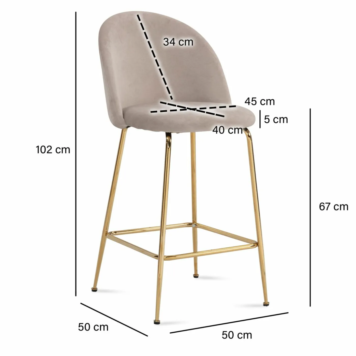 Barhocker 2er-Set WOHNLING
