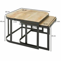 Couchtisch 2er-Set DOI KU SATHAN