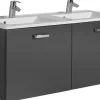 Doppelwaschtisch mit Mineralgußbecken 560