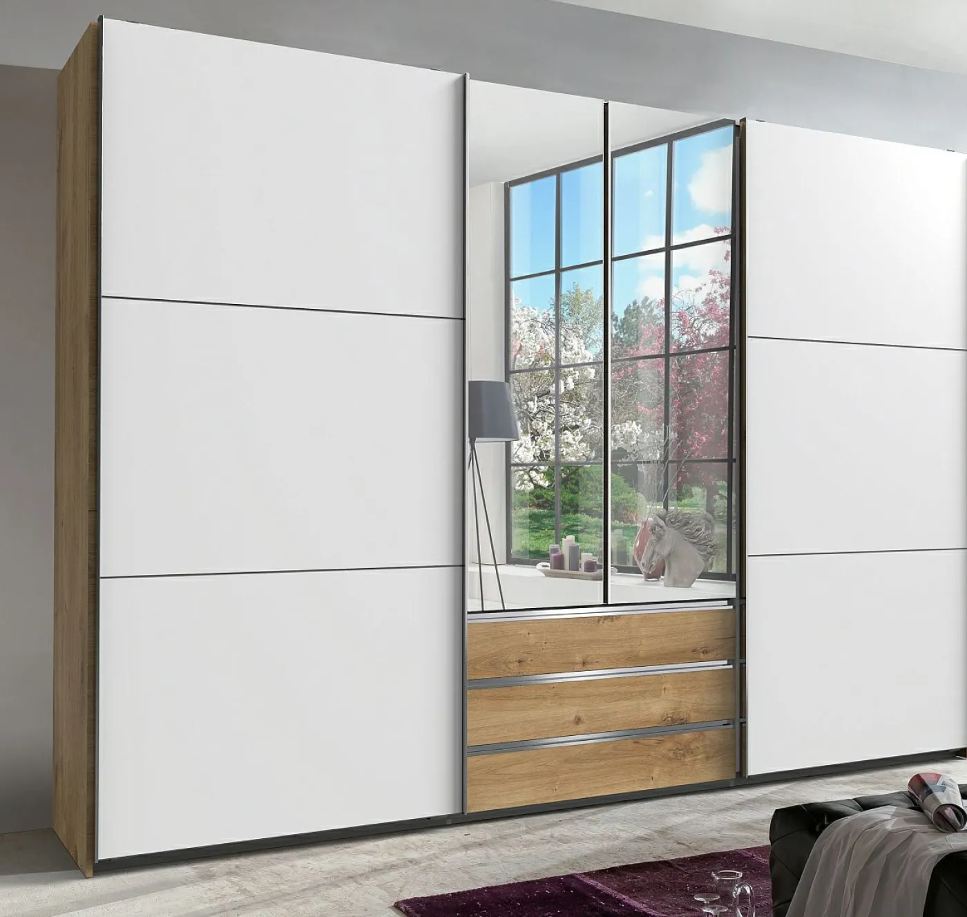 Dreh-/Schwebetürenschrank MAGIC