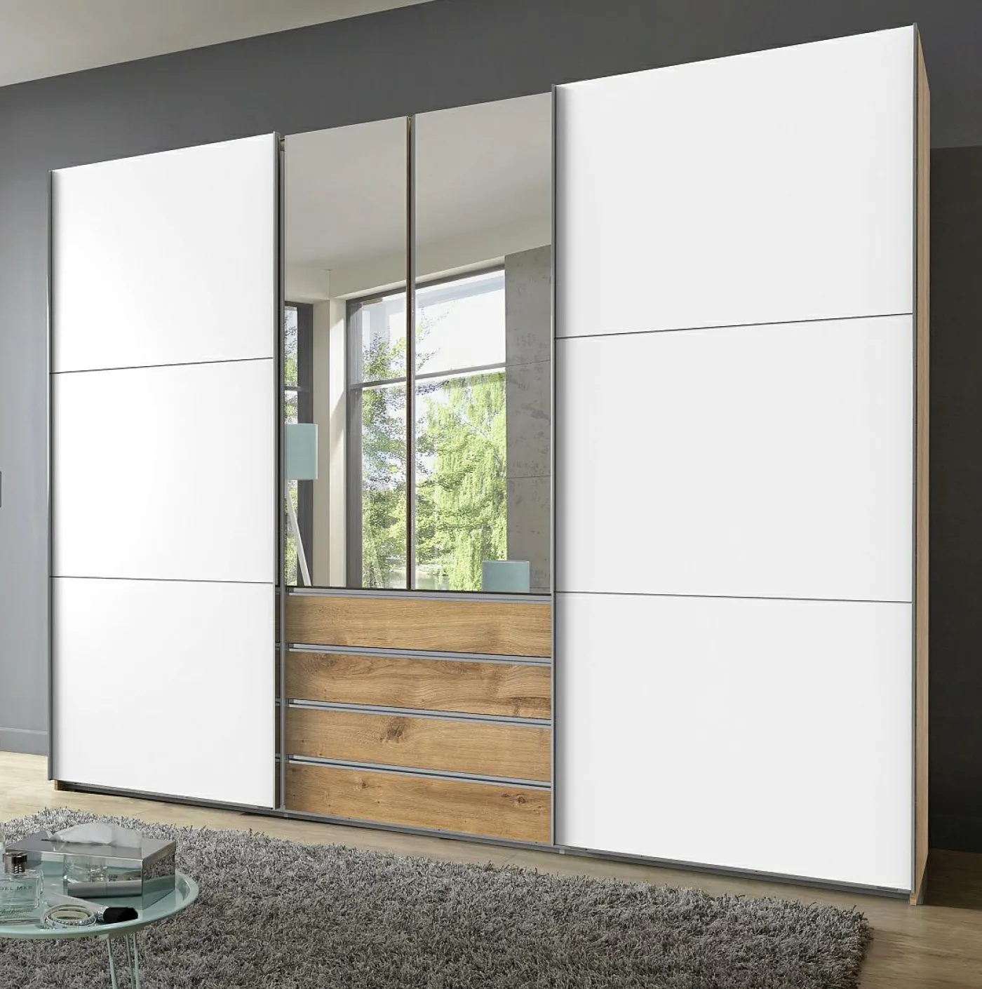 Dreh-/Schwebetürenschrank MAGIC