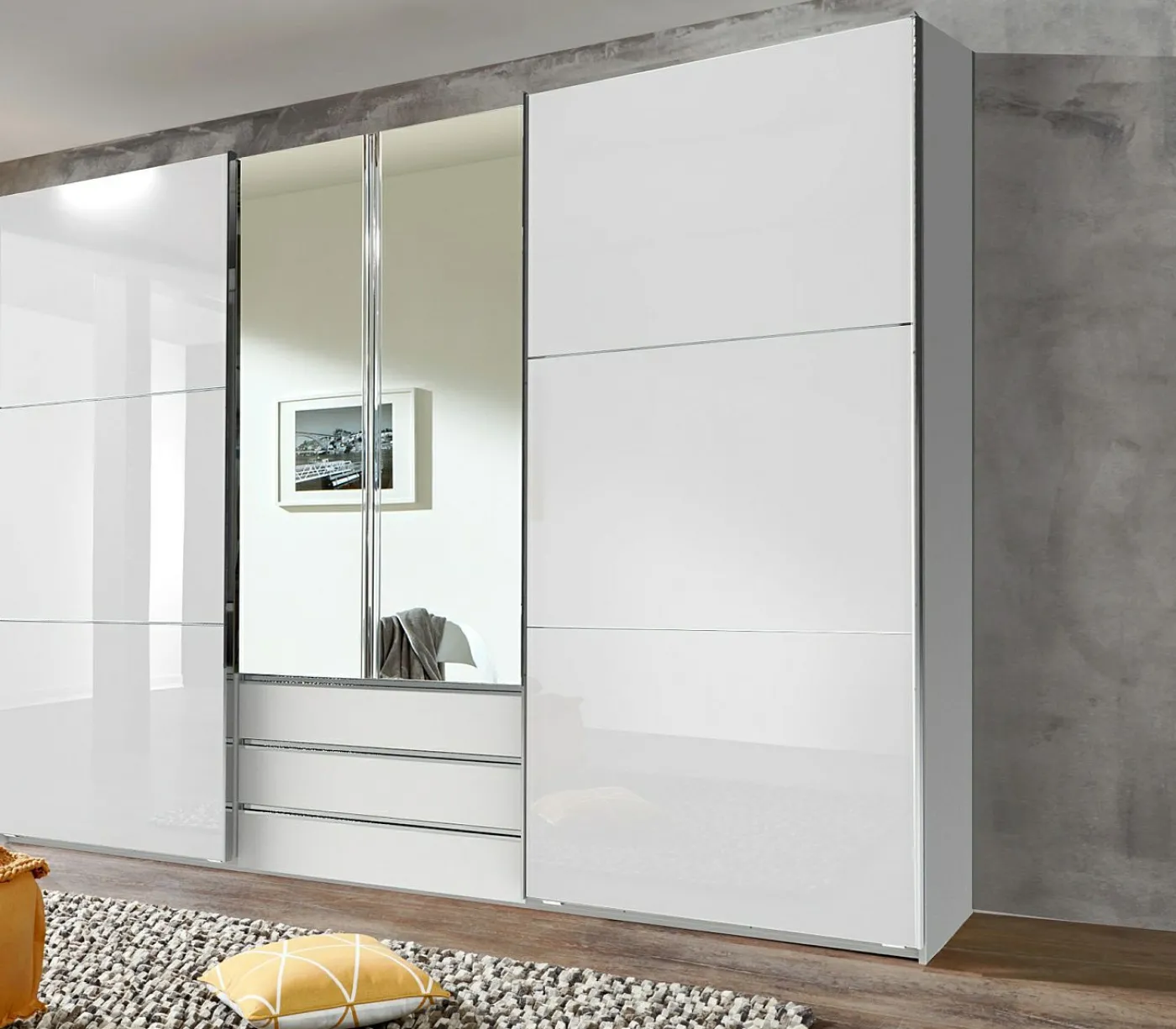 Dreh-/Schwebetürenschrank MAGIC GLAS