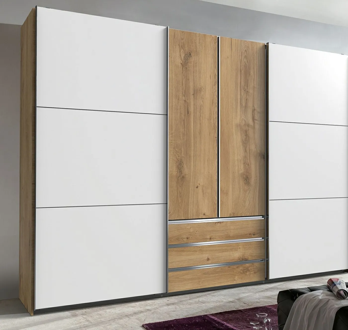 Dreh-/Schwebetürenschrank MAGIC