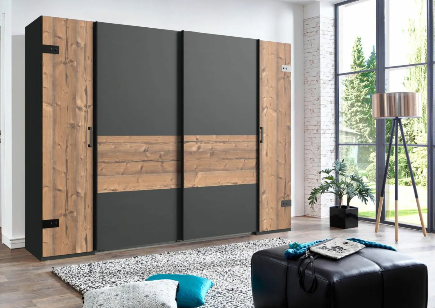 Dreh-/Schwebetürenschrank STOCKHOLM