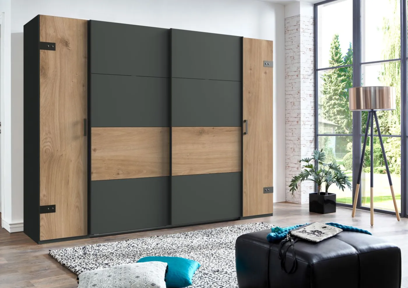Dreh-/Schwebetürenschrank STOCKHOLM