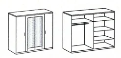 Drehtürenschrank ANGIE