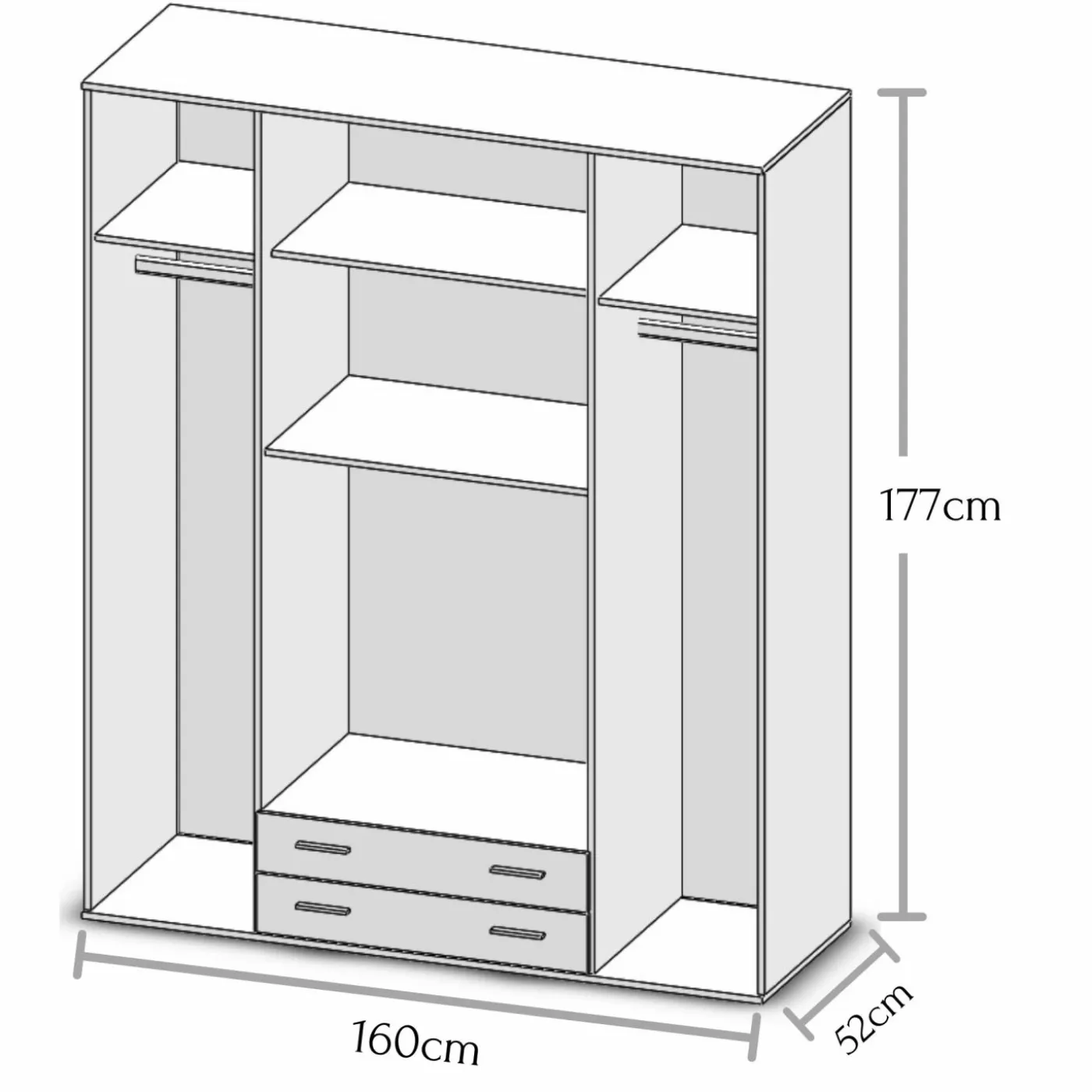Drehtürenschrank BASE 4