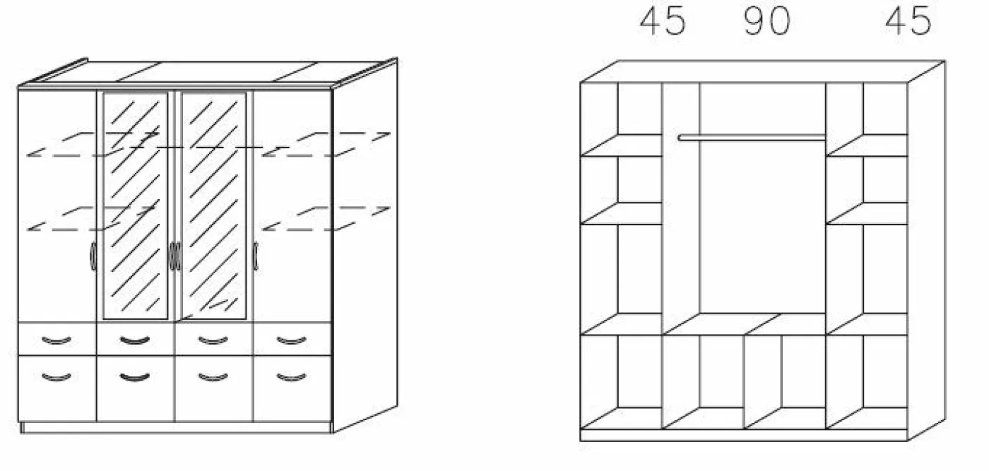 Drehtürenschrank BREMEN-EXTRA