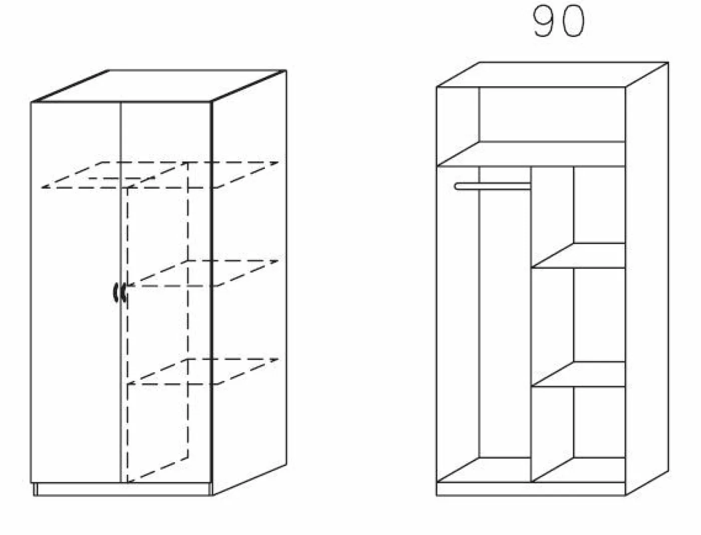 Drehtürenschrank CASE