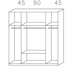 Drehtürenschrank CASE