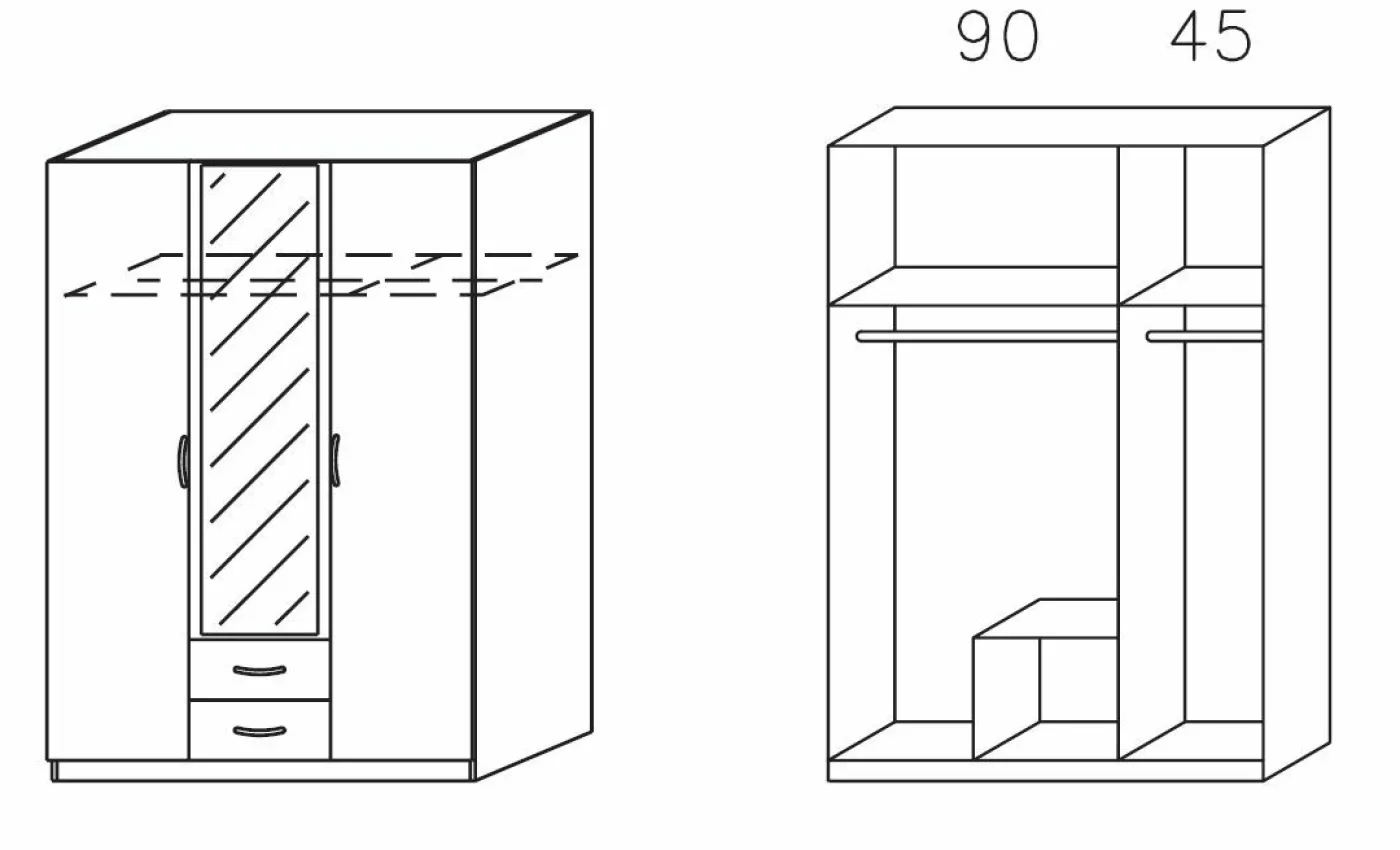 Drehtürenschrank CASE