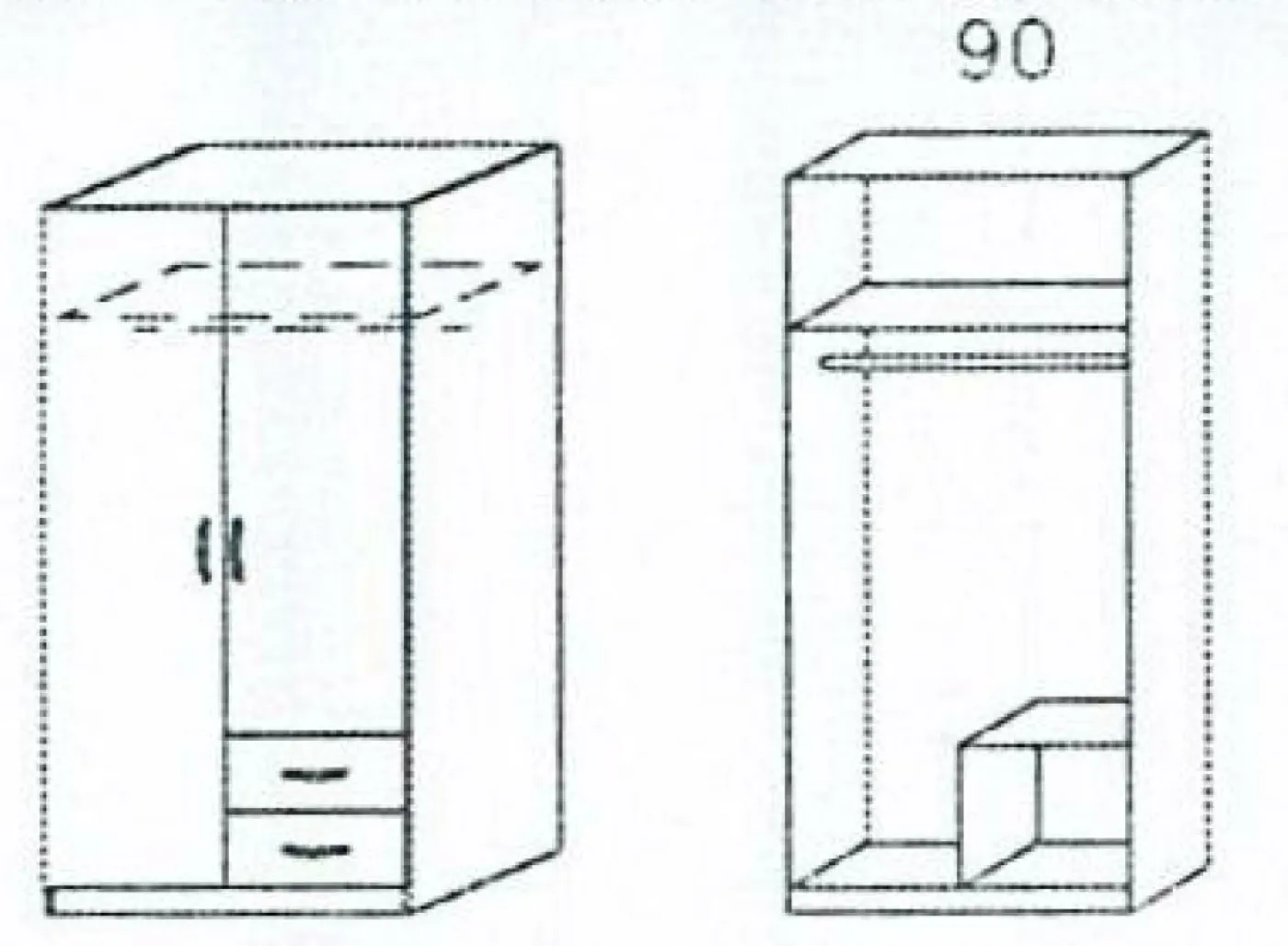 Drehtürenschrank CASE
