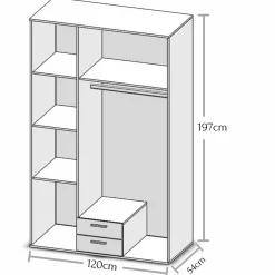 Drehtürenschrank CHICAGO