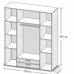 Drehtürenschrank CHICAGO