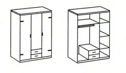 Drehtürenschrank CORK