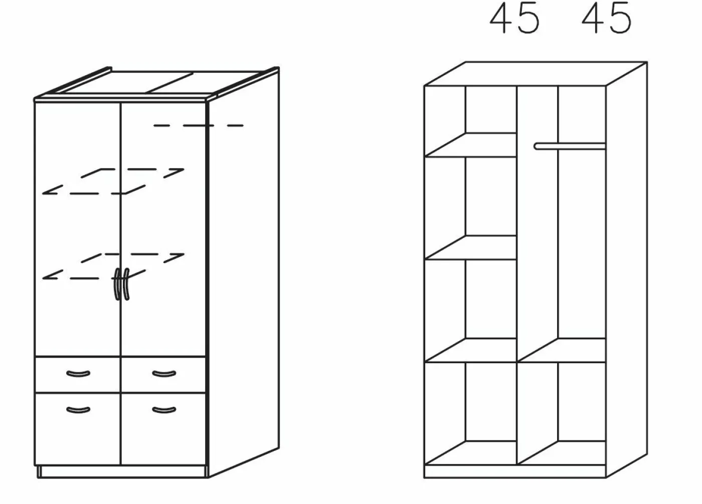 Drehtürenschrank ED EXTRA
