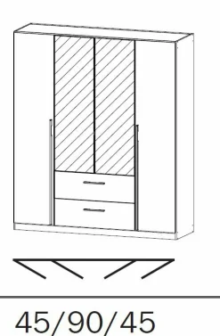 Drehtürenschrank ESSENSA