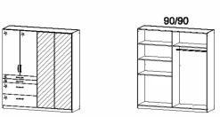 Drehtürenschrank HOMBURG