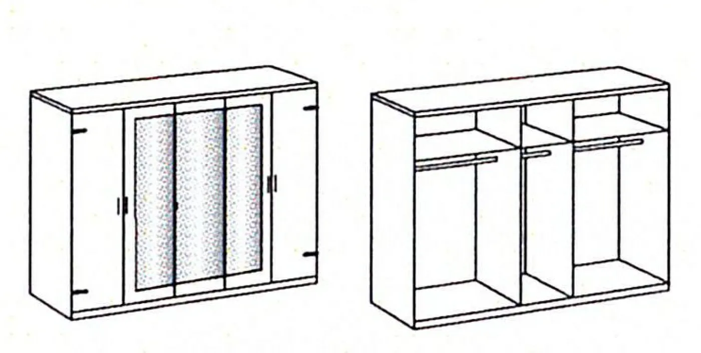 Drehtürenschrank STOCKHOLM