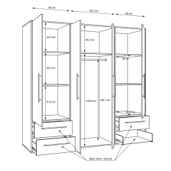 Drehtürenschrank VALGA