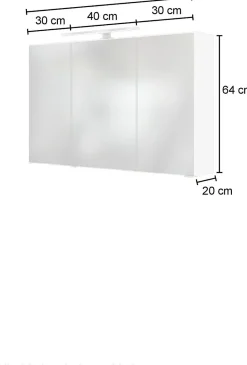 3D-Spiegelschrank 100 AREZZO