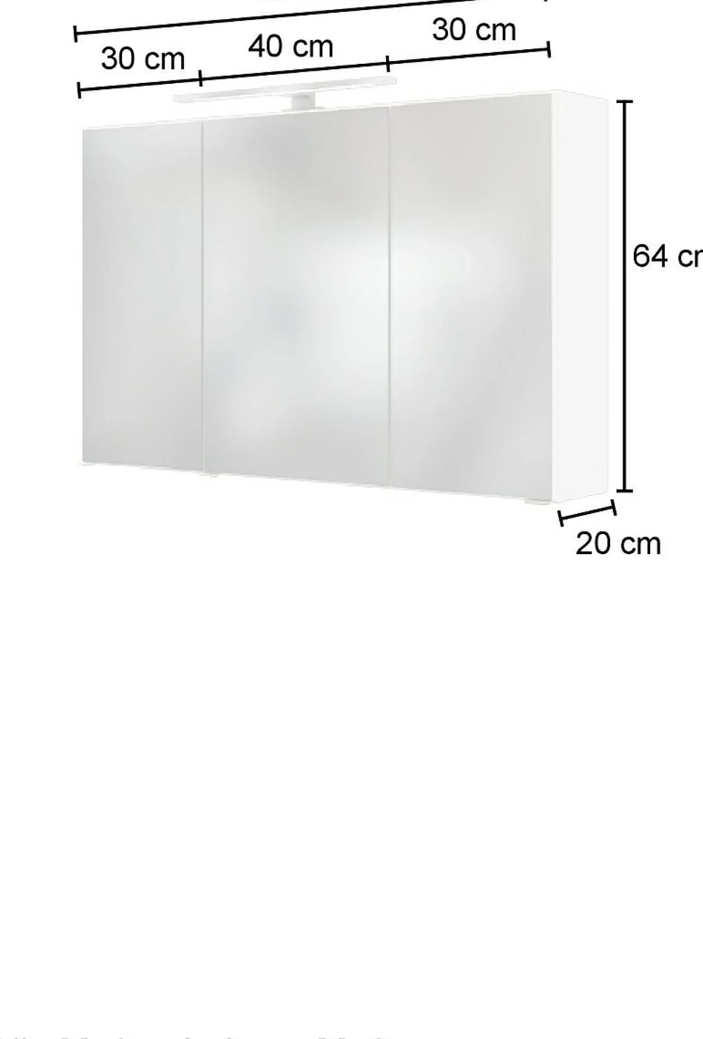 3D-Spiegelschrank 100 AREZZO