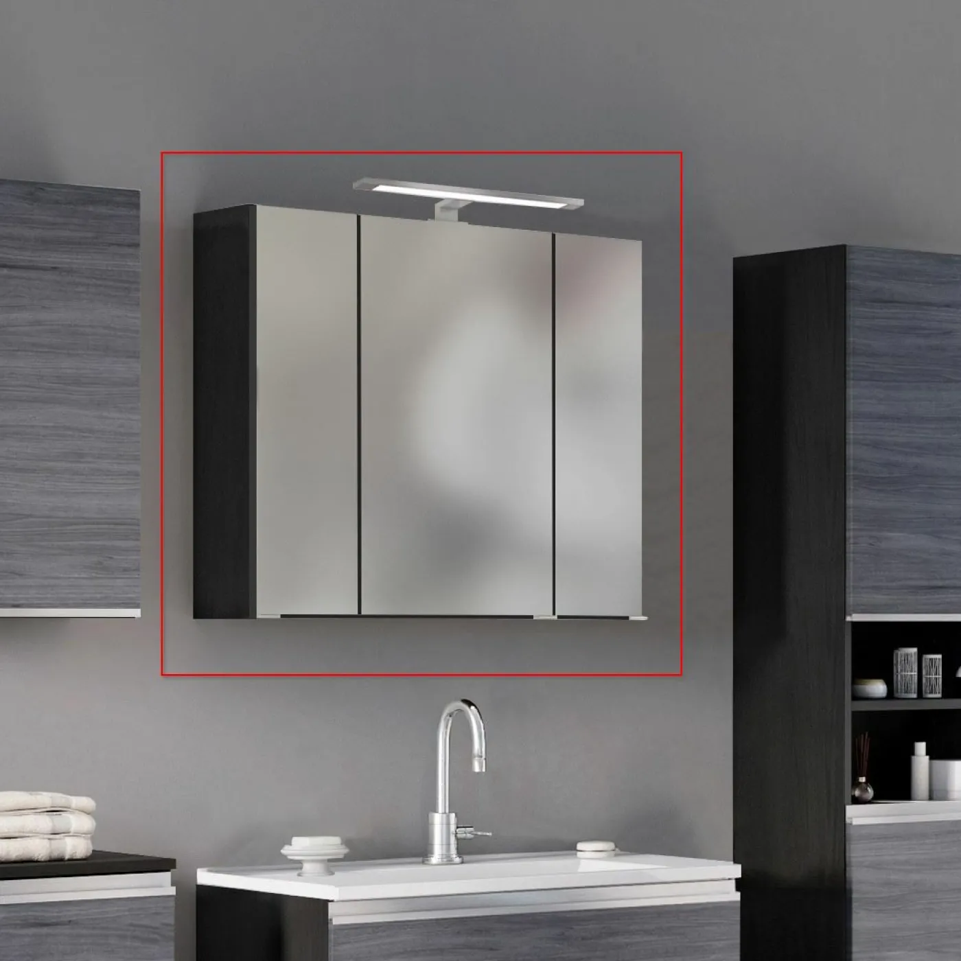 3D-Spiegelschrank 80 AREZZO