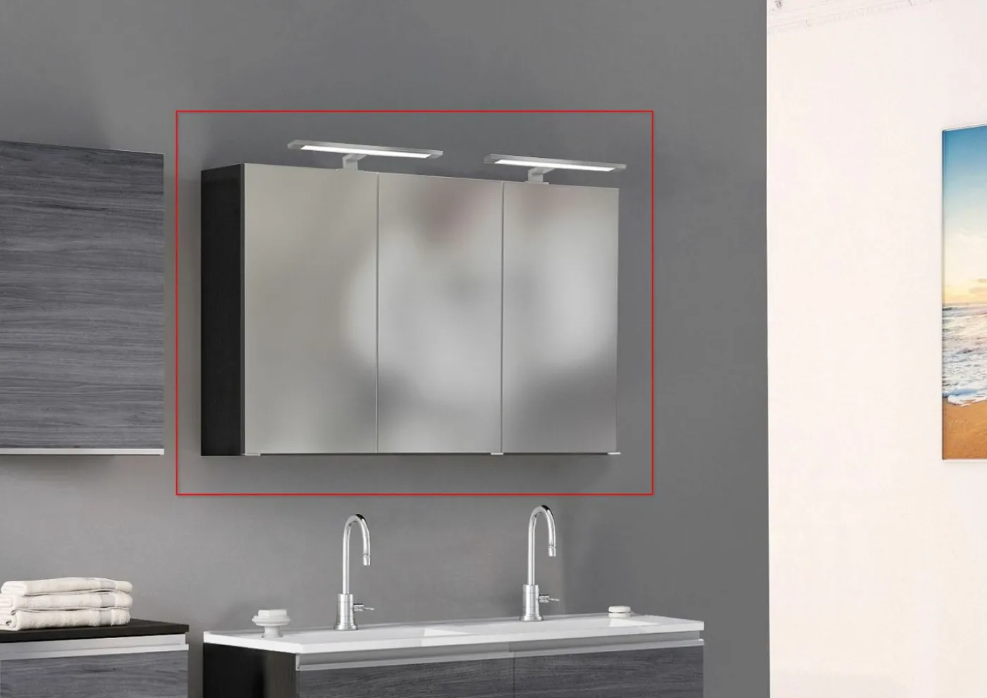 3D-Spiegelschrank 120 AREZZO