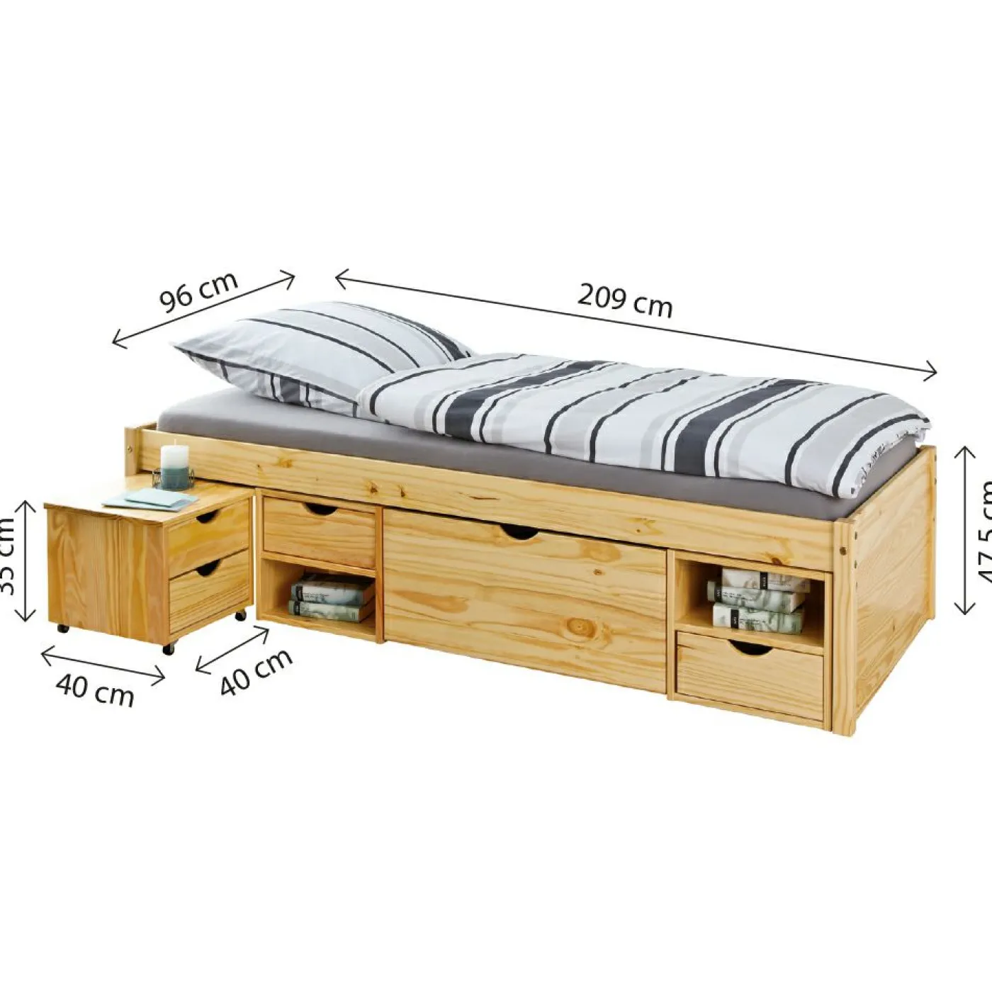 Funktionsbett CLAAS SINGLE 90x200cm