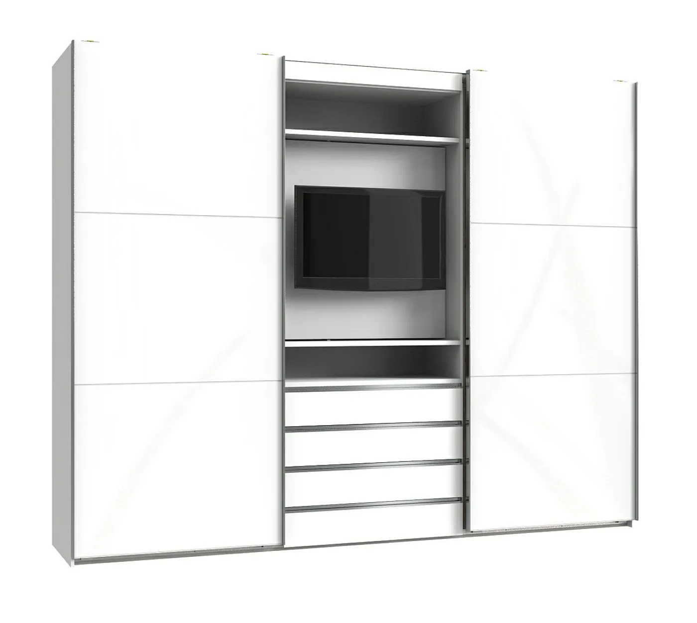 Funktions-TV-Schwebetürenschrank MAGIC GLAS