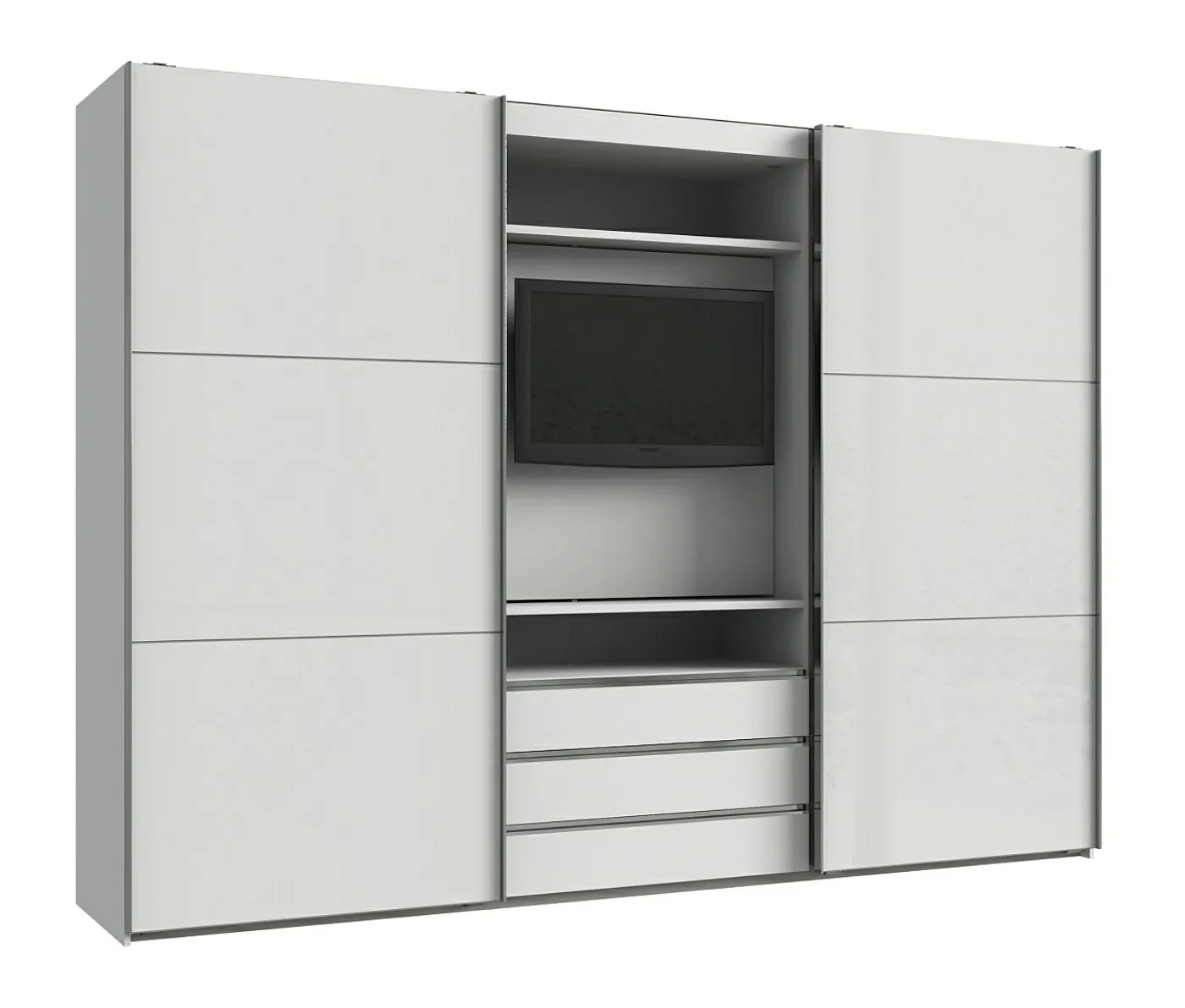 Funktions-TV-Schwebetürenschrank MAGIC GLAS
