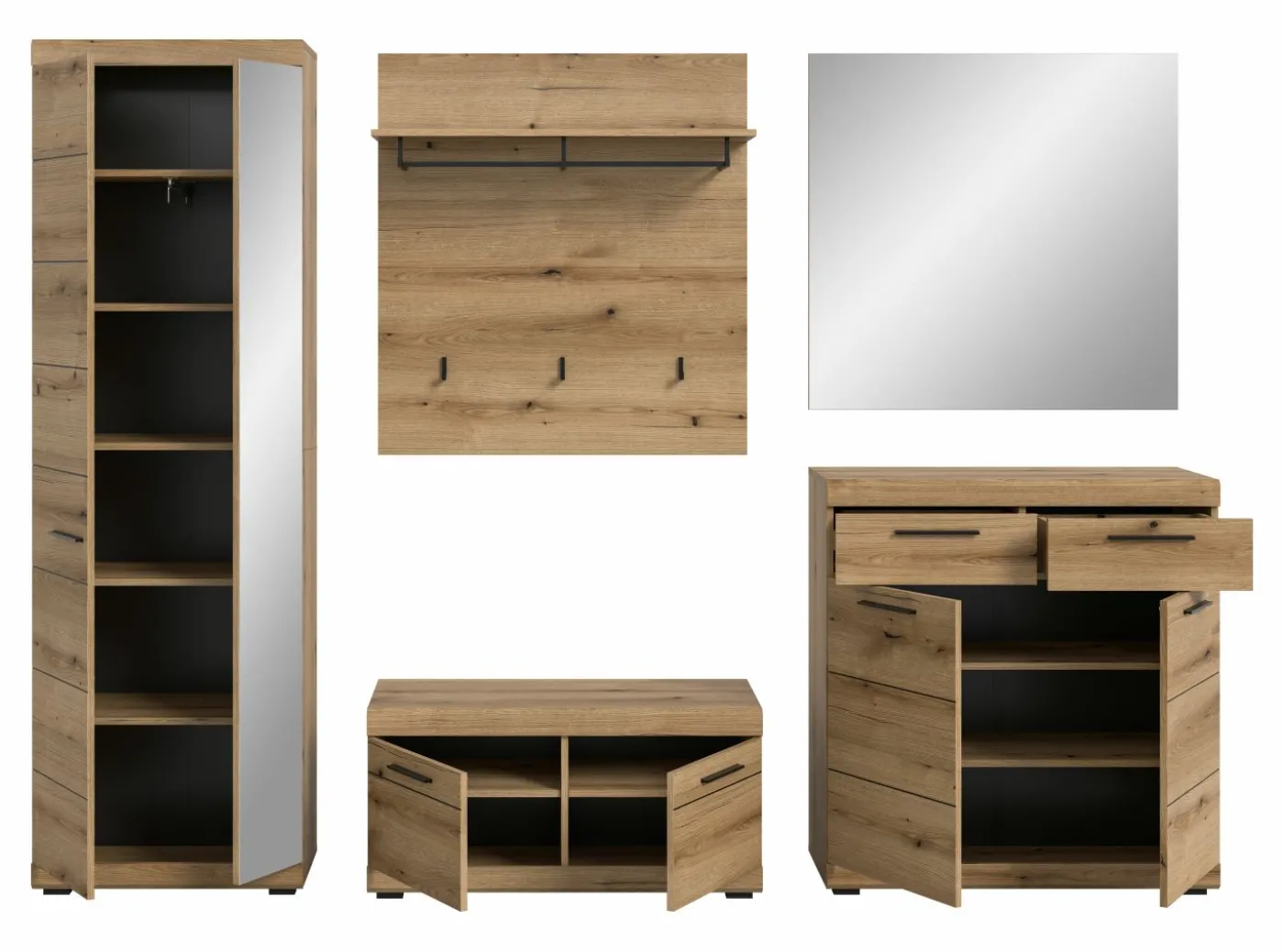 Garderobenkombination 5-teilig SEWULA