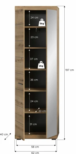 Garderobenschrank SEWULA