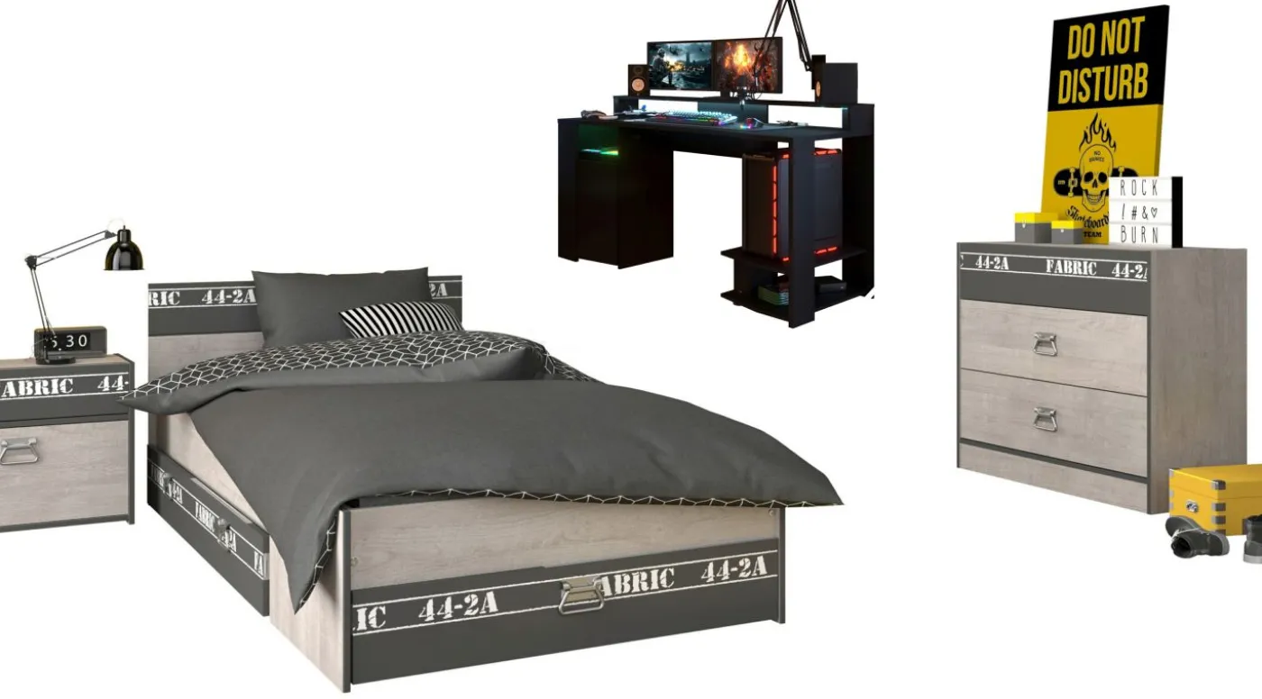 Jugendzimmer 5-teilig FABRIC 21