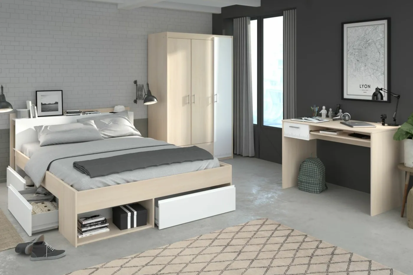 Jugendzimmer 3-teilig MOST 73