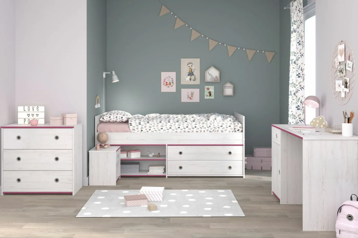 Kinderzimmer 4-teilig SMOOZY 37b