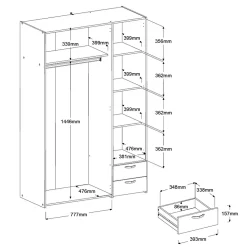 Kleiderschrank BOSTON 2