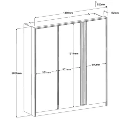 Kleiderschrank MIAMI 1