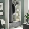 Kleiderschrank mit Stoffvorhang JENKE
