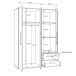 Kleiderschrank MOKKARIS