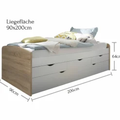 KOJENBETT 90 x 200 cm NESSI