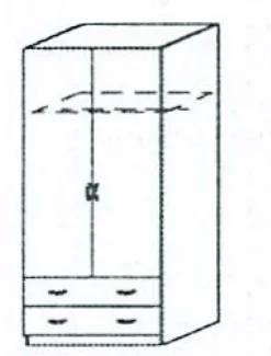 Kombi-Drehtürenschrank CASE