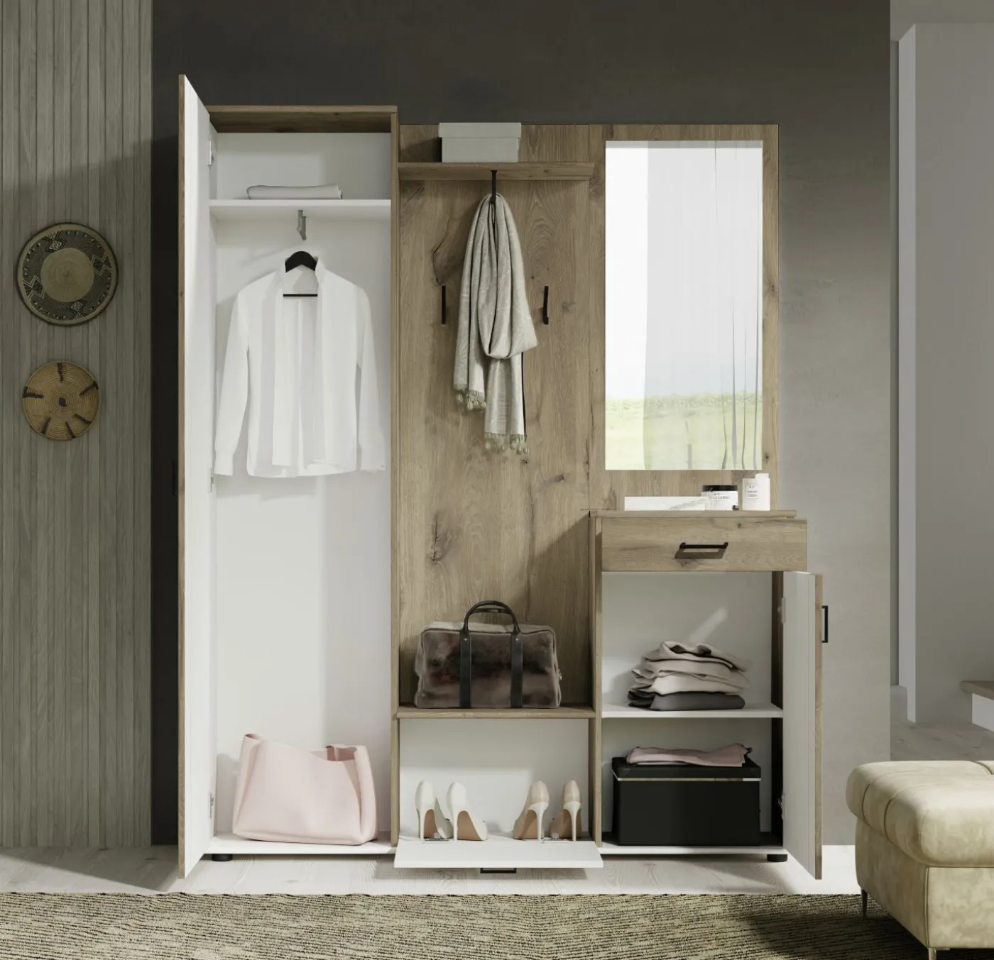 Kompaktgarderobe JENS