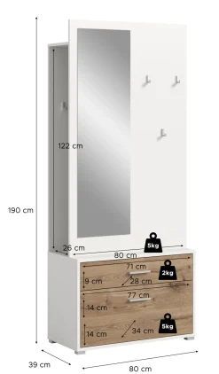 Kompaktgarderobe POLO